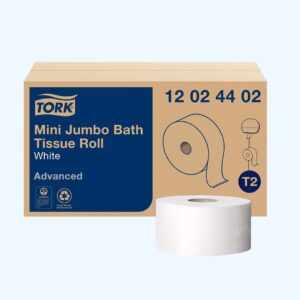 TORK® ADVANCED MINI JUMBO BATH TISSUE ROLL – 2-PLY